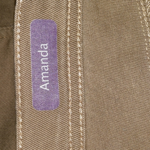 Gloria Vanderbilt Light Brown Amanda Jeans - Picture 6 of 8